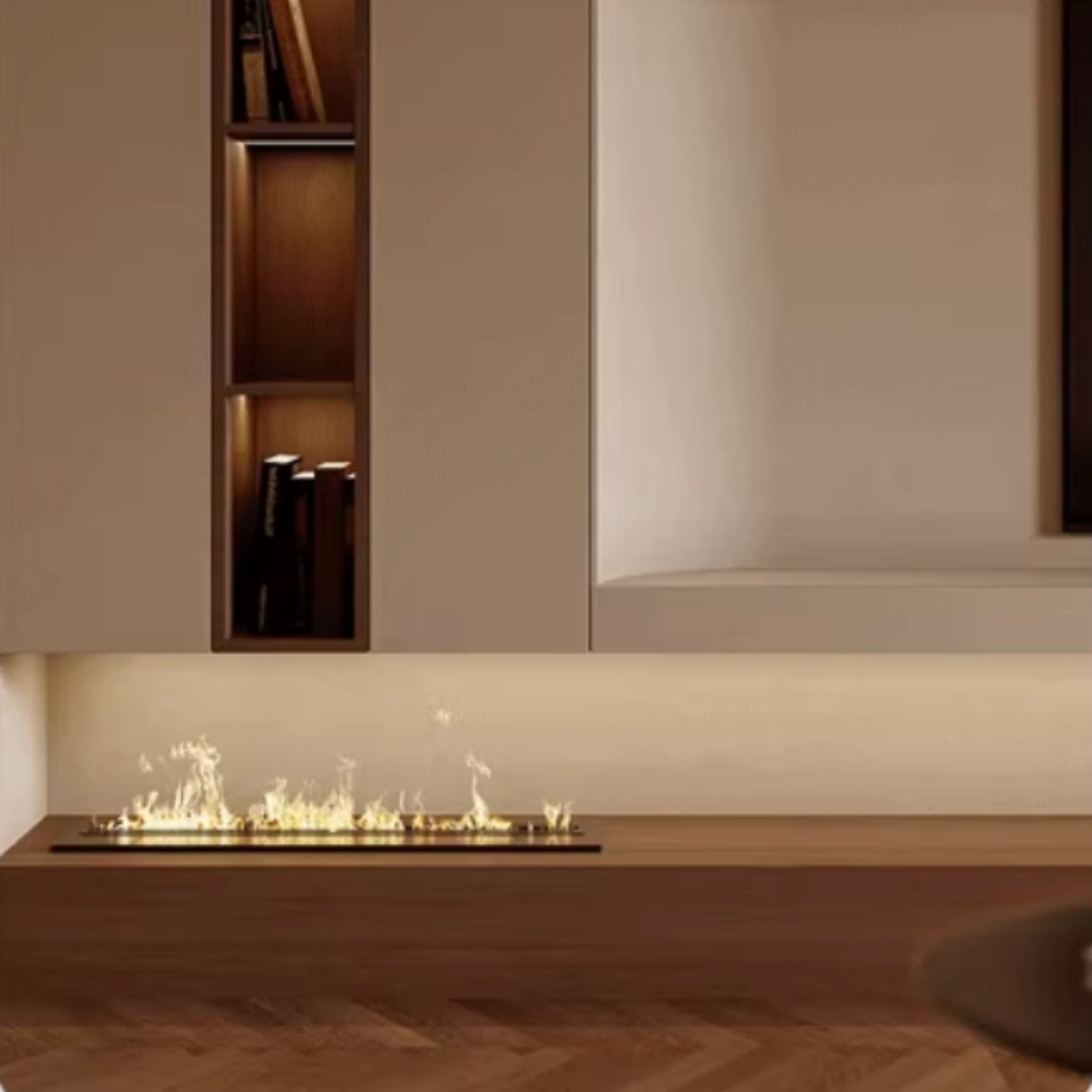 70cm Black Ethanol Burner