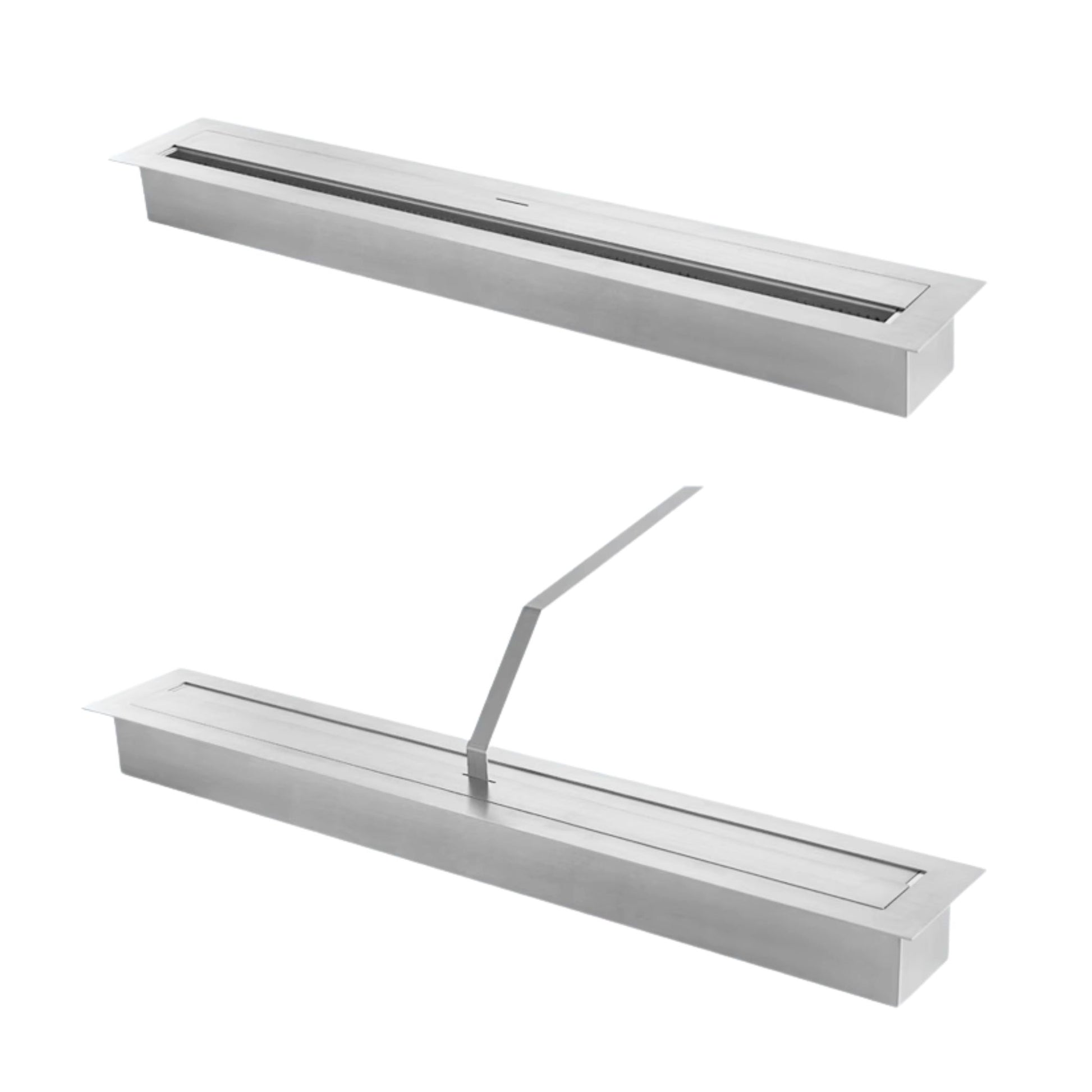 Open Front-View Fireplace Insert