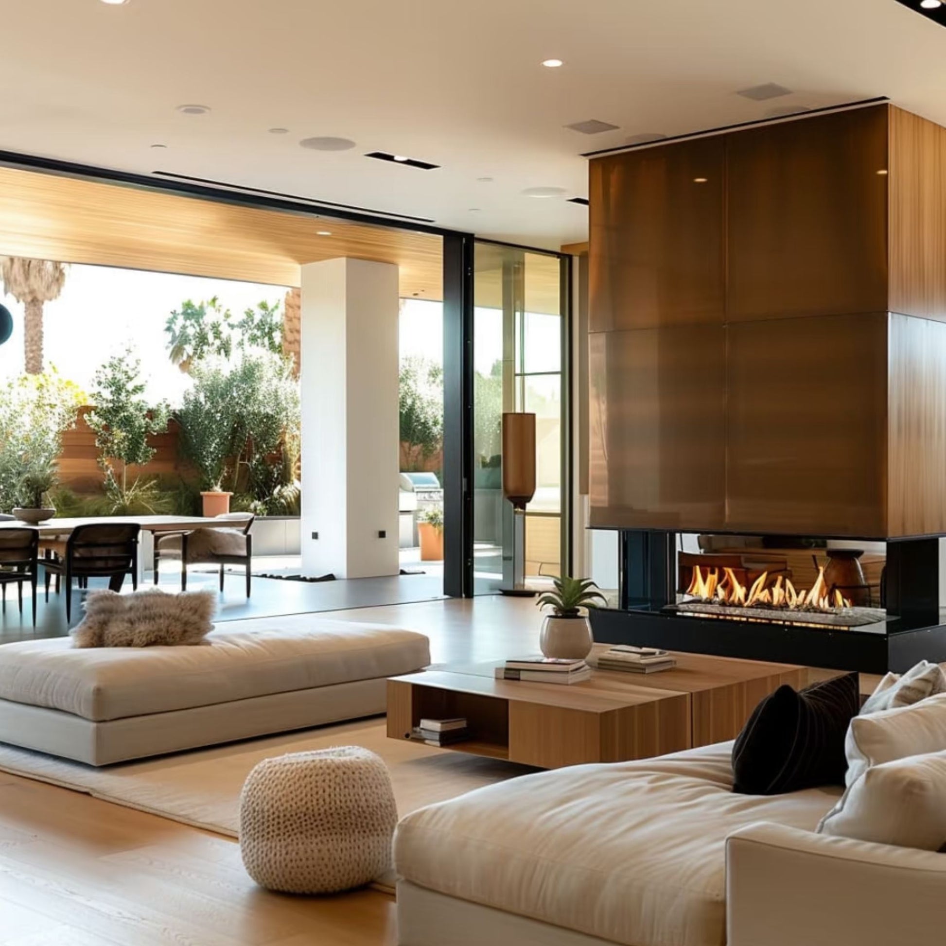 Double-sided Tunnel-View Fireplace Insert