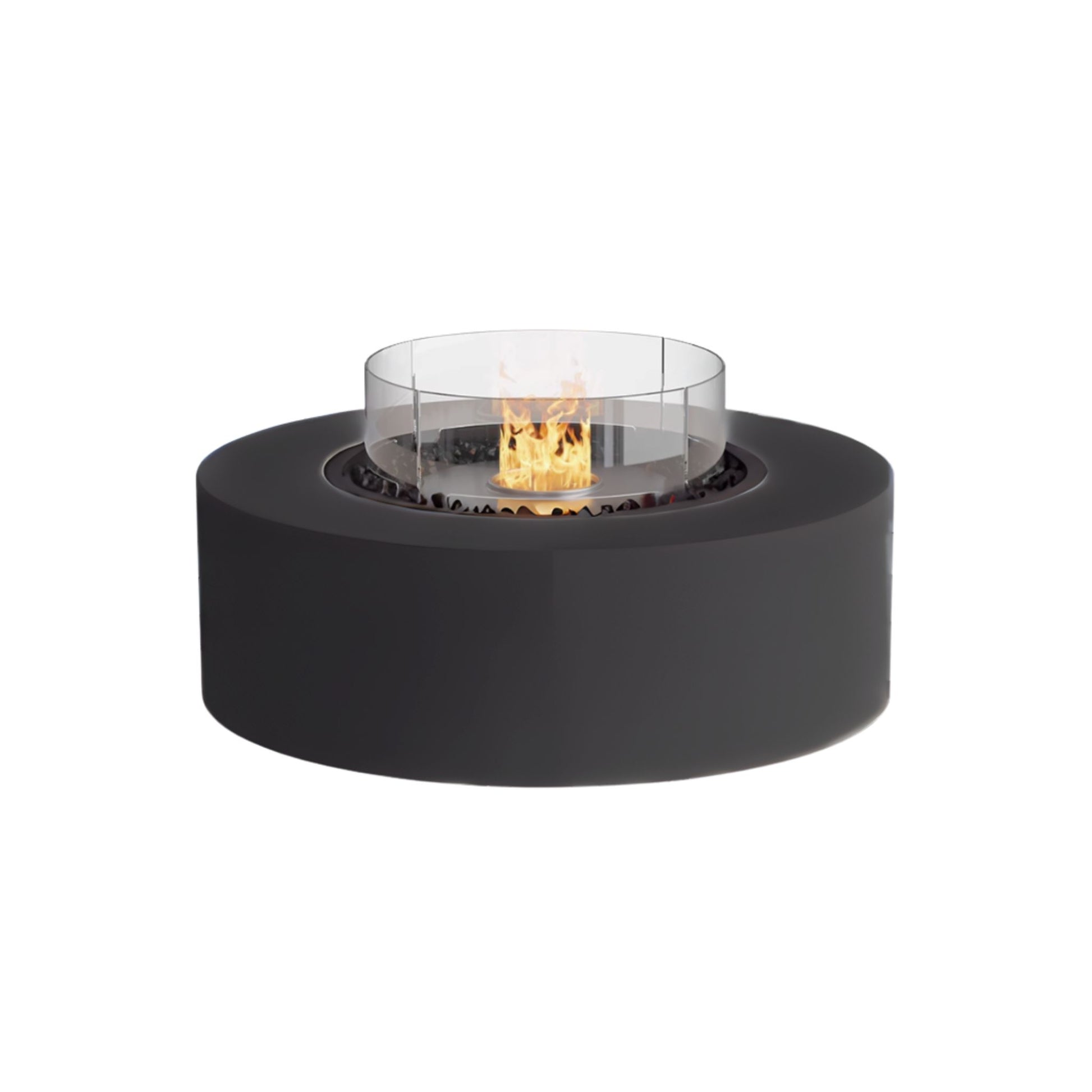 0.8m Oslo Fire Table Black