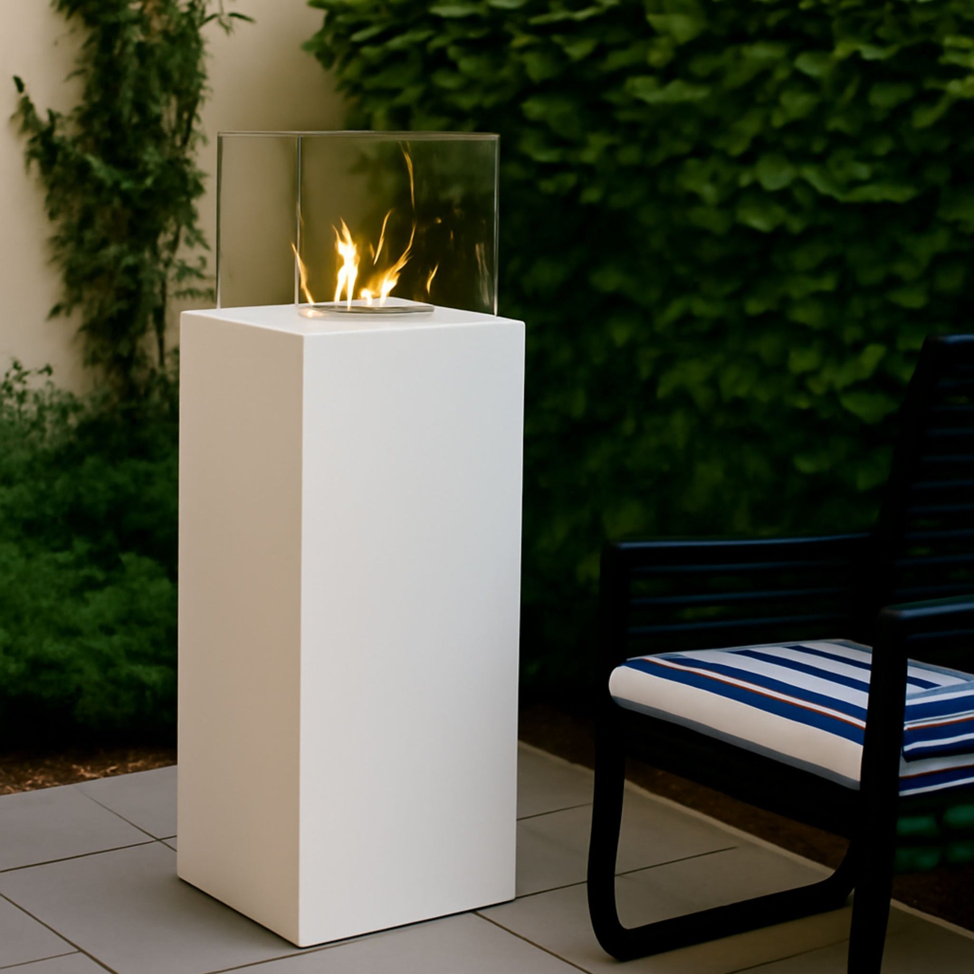 Allia Freestanding Fireplace White