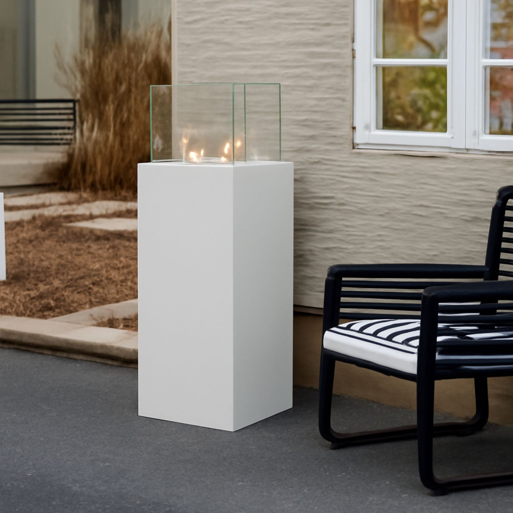 Allia Freestanding Fireplace White