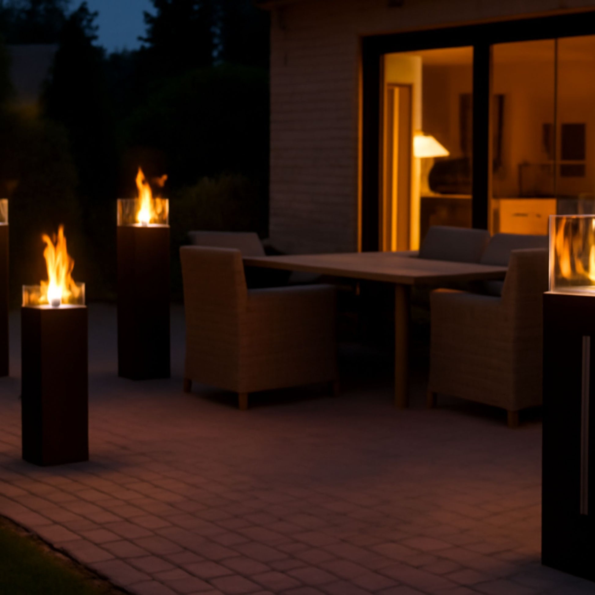 Allia Freestanding Fireplace White