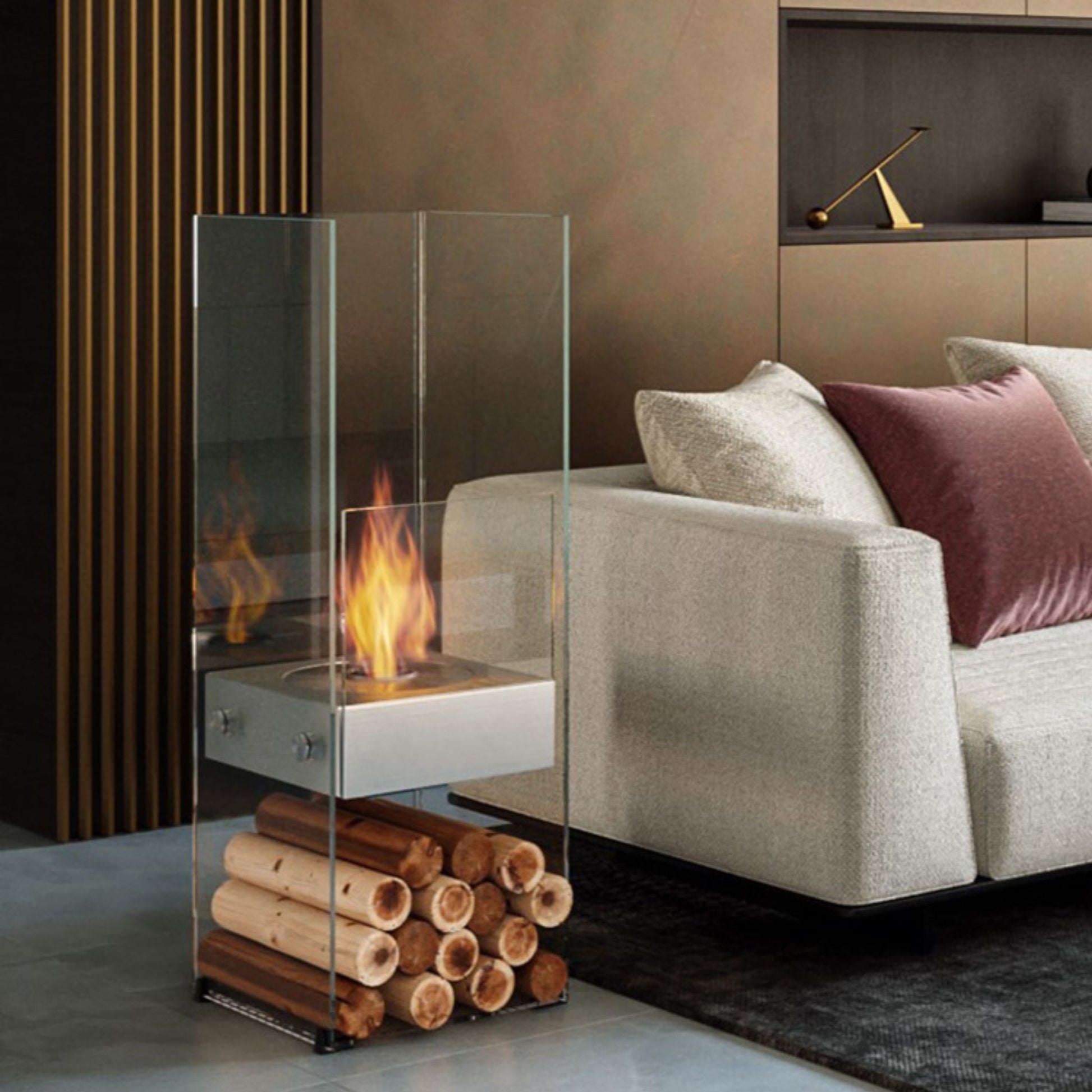 Elba Freestanding Fireplace