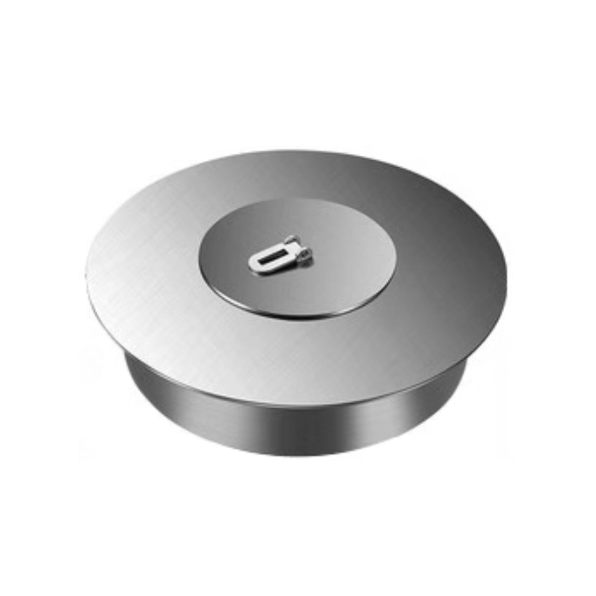 50cm Round Silver Ethanol Burner