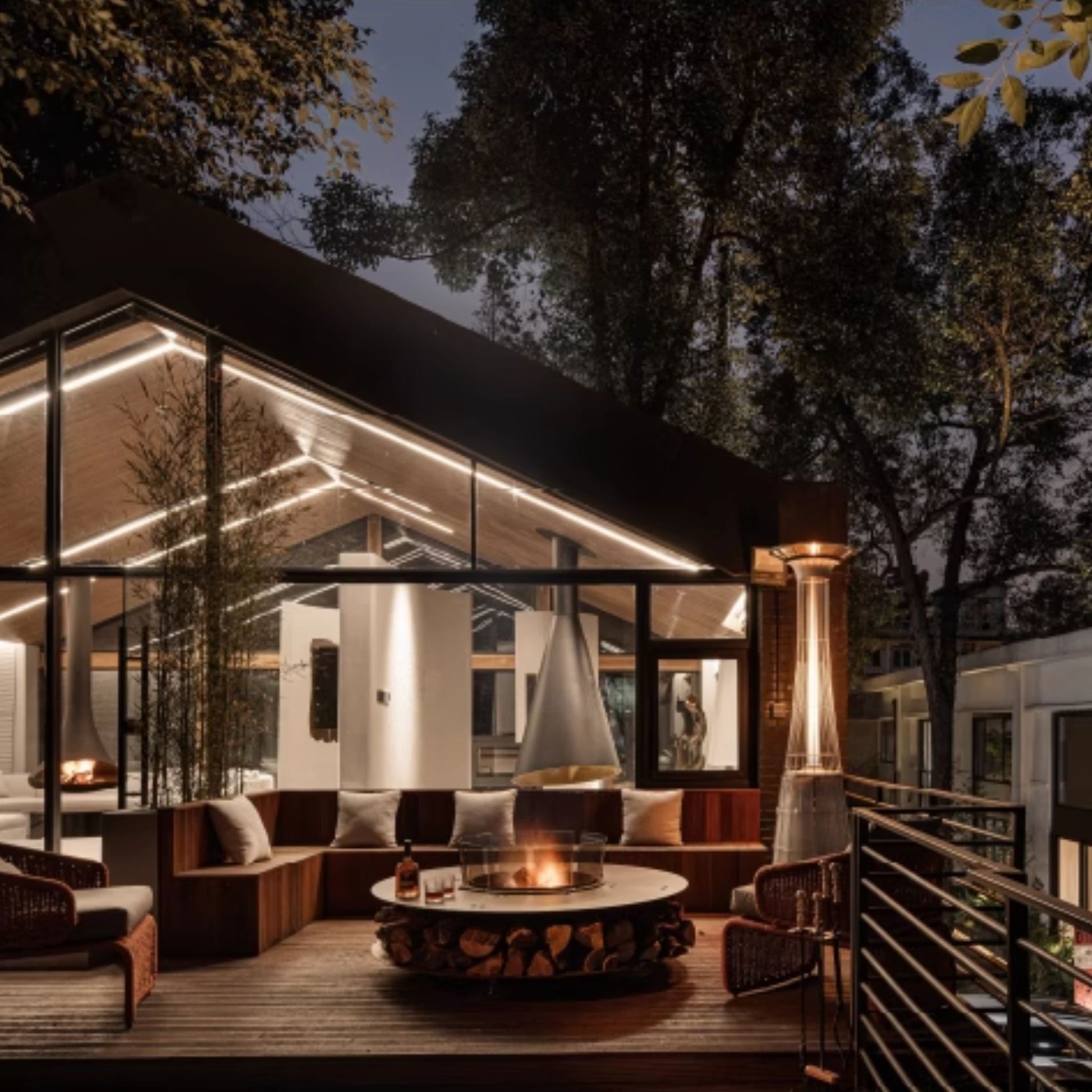 35cm Round Silver Ethanol Burner