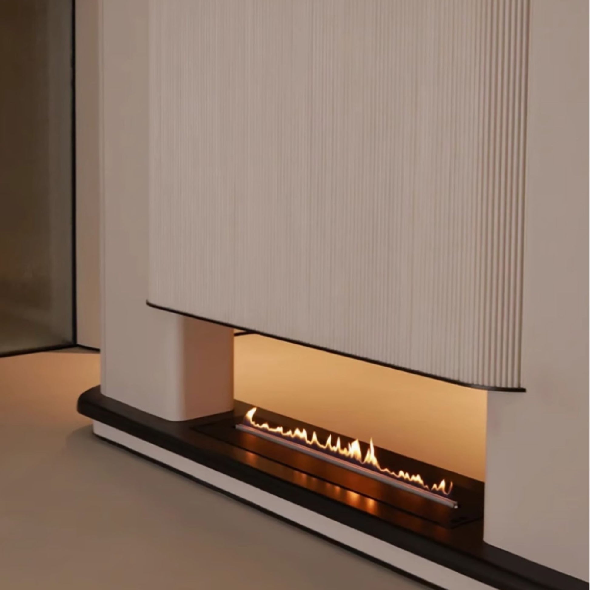 80cm Silver Ethanol Burner