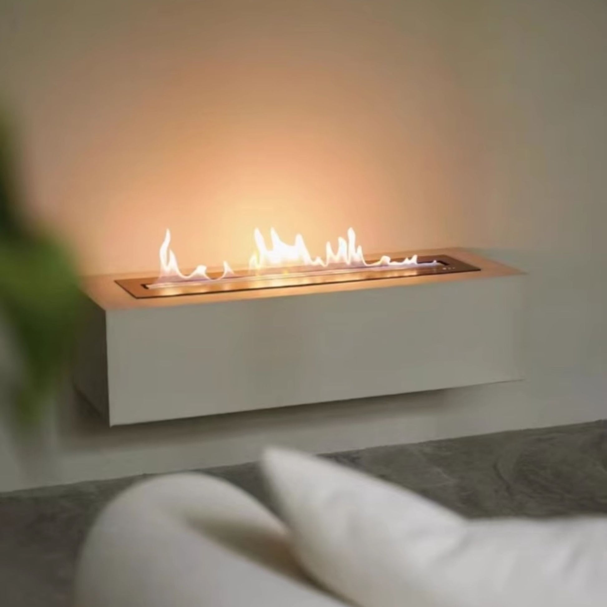 50cm Silver Ethanol Burner