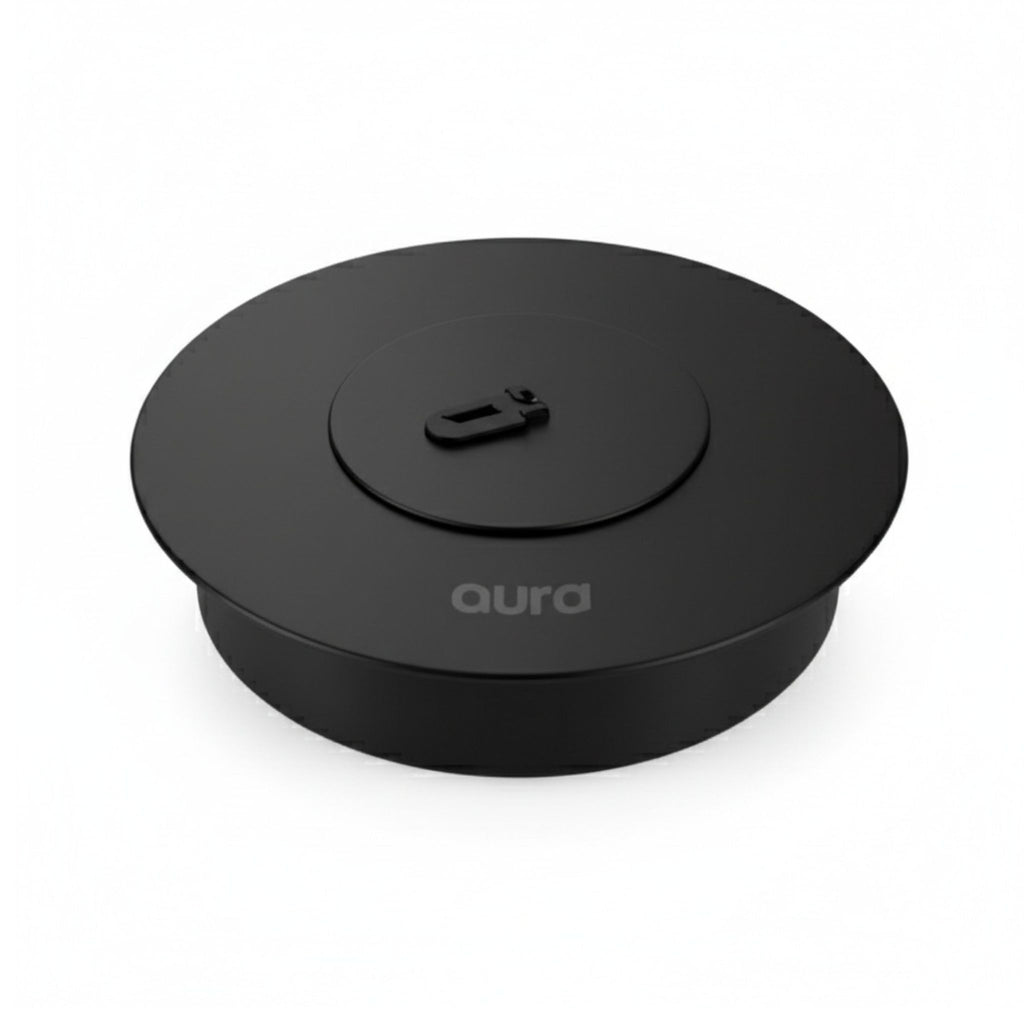 60cm Round Black Ethanol Burner