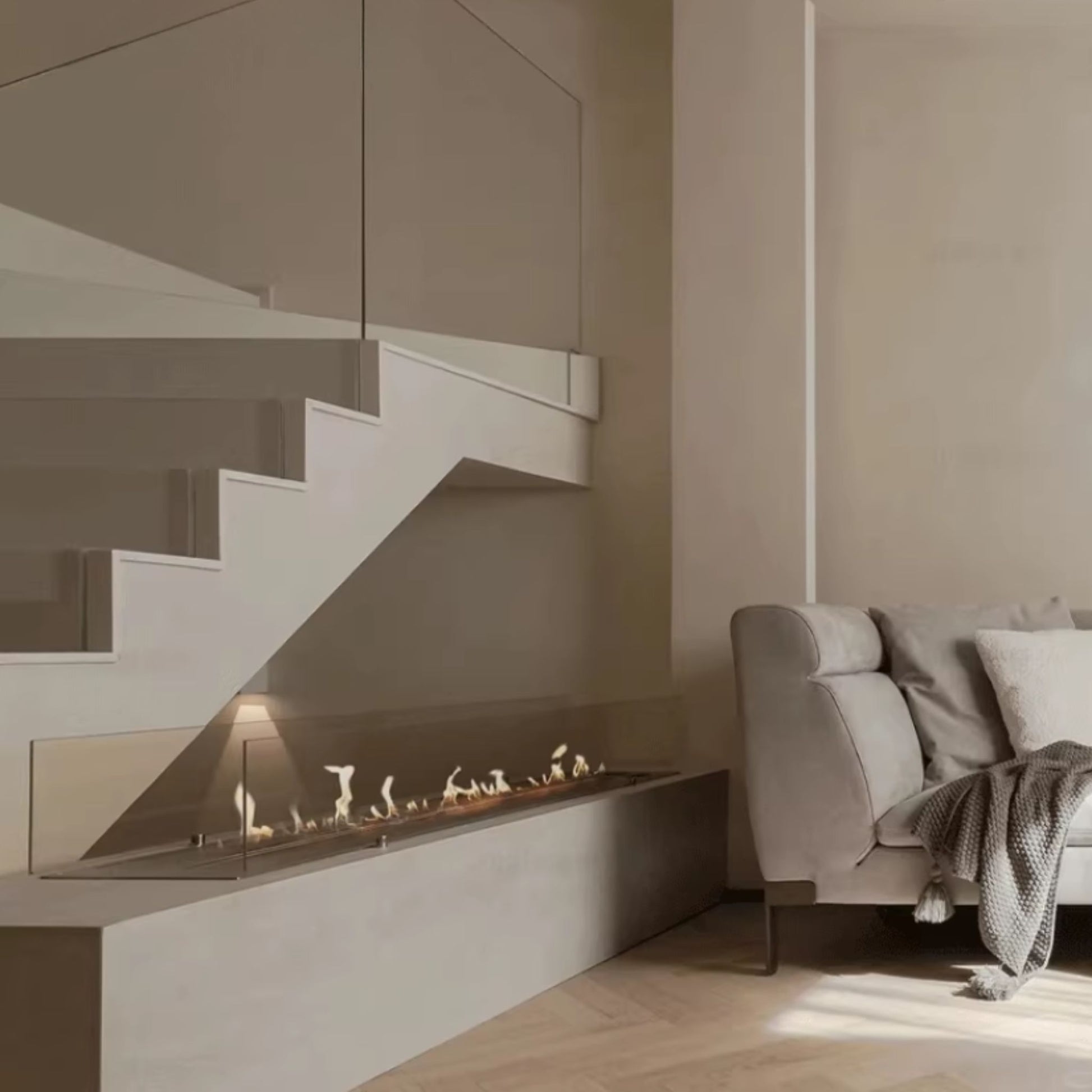 1.5m Silver Ethanol Burner