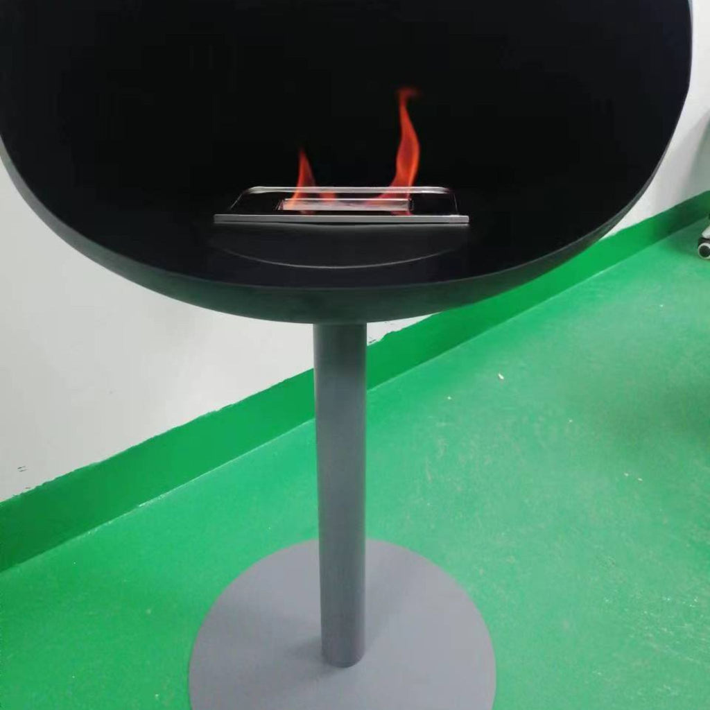 Black Arlo Freestanding Fireplace