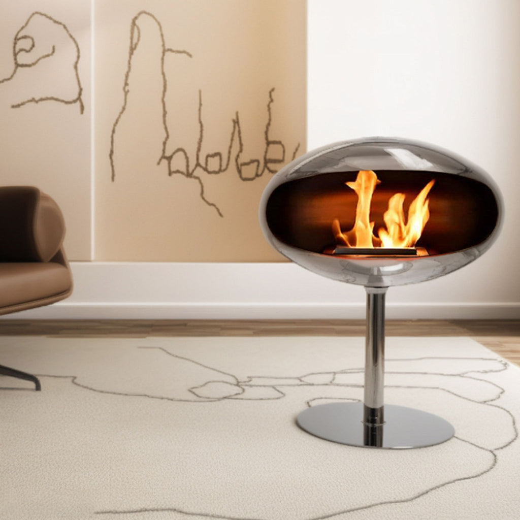 Black Arlo Freestanding Fireplace