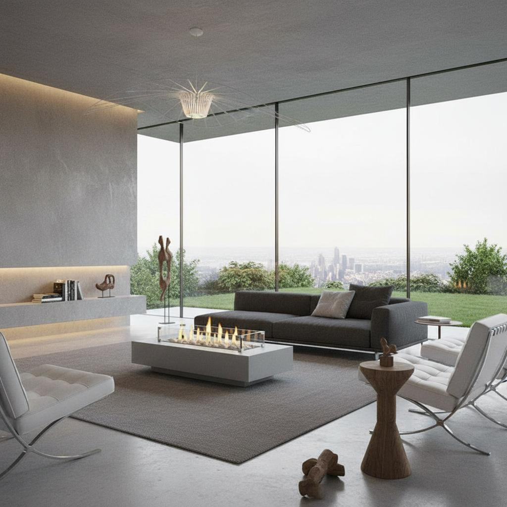 Aspen Fire Table Beige