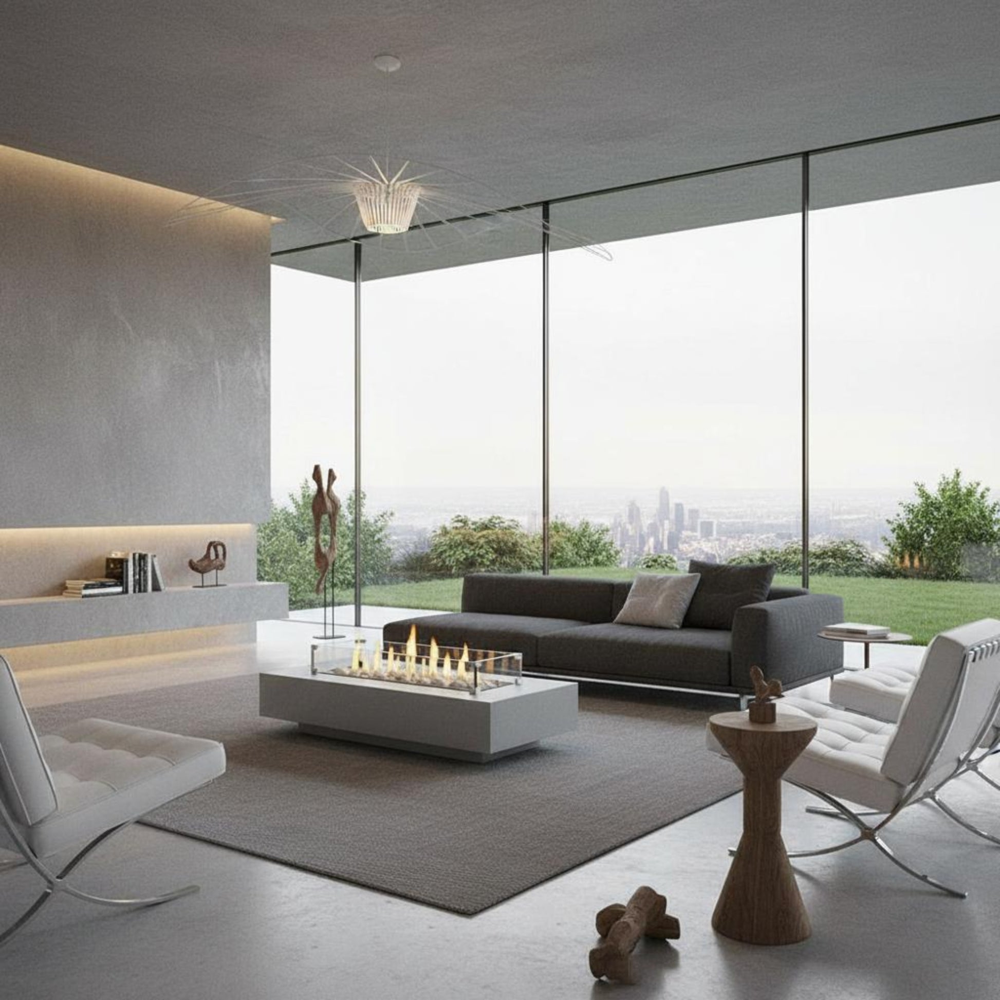 Aspen Fire Table Beige