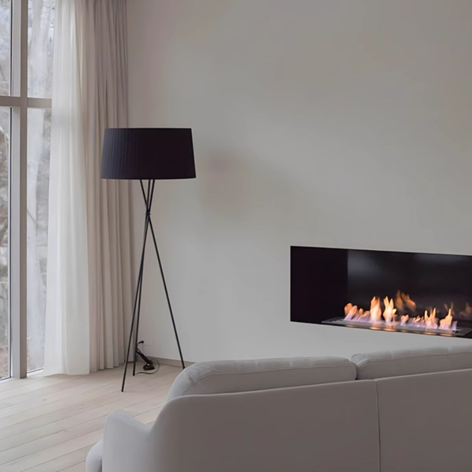0.8m Front-View Fireplace Insert