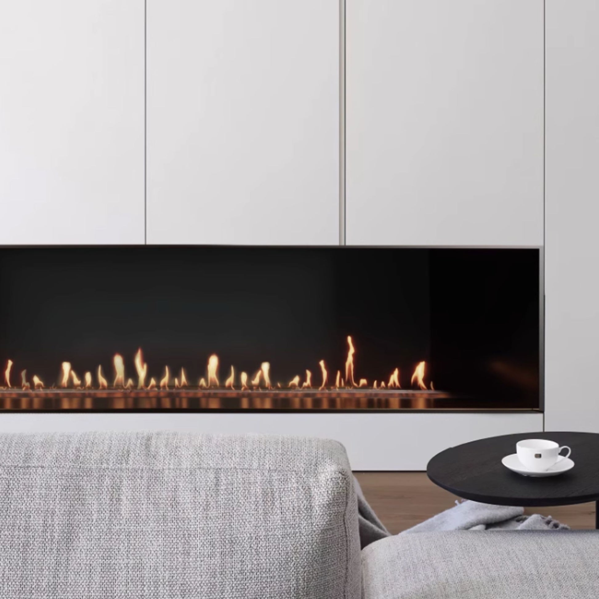 0.8m Front-View Fireplace Insert