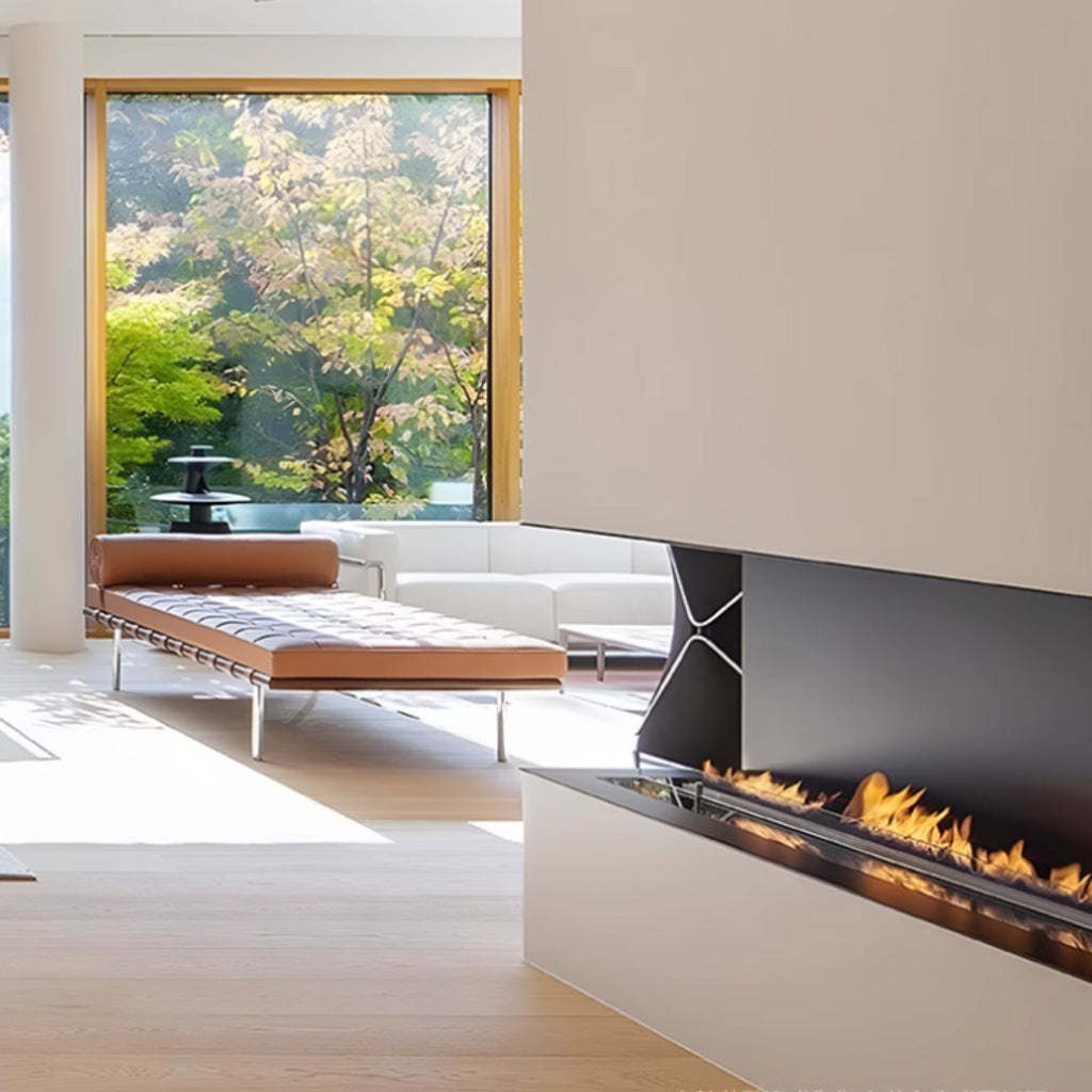 Corner-View Fireplace Insert