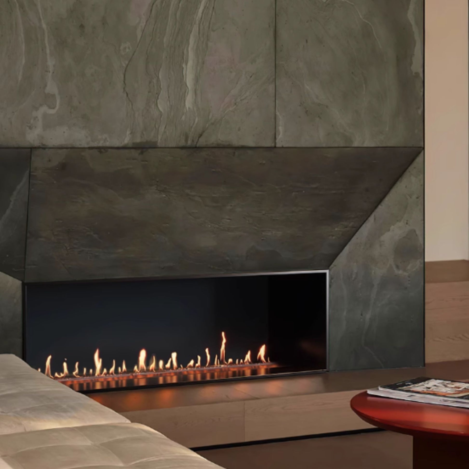 0.8m Front-View Fireplace Insert