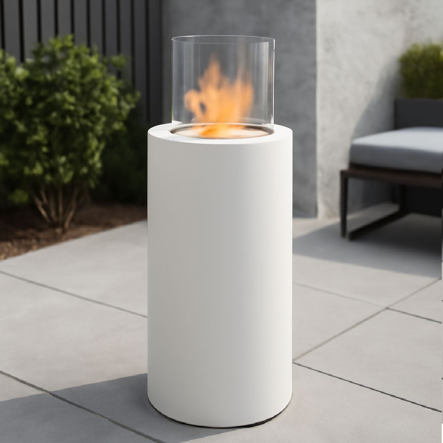 Elba Freestanding Fireplace Black