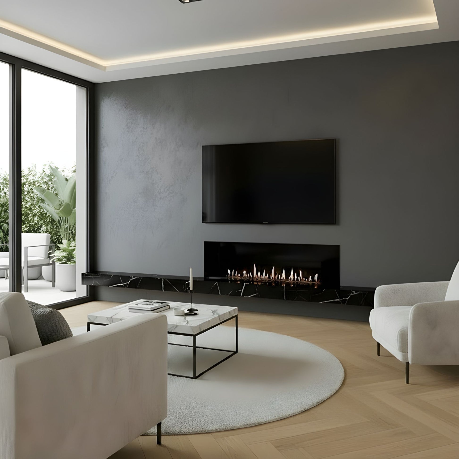 0.8m Front-View Fireplace Insert