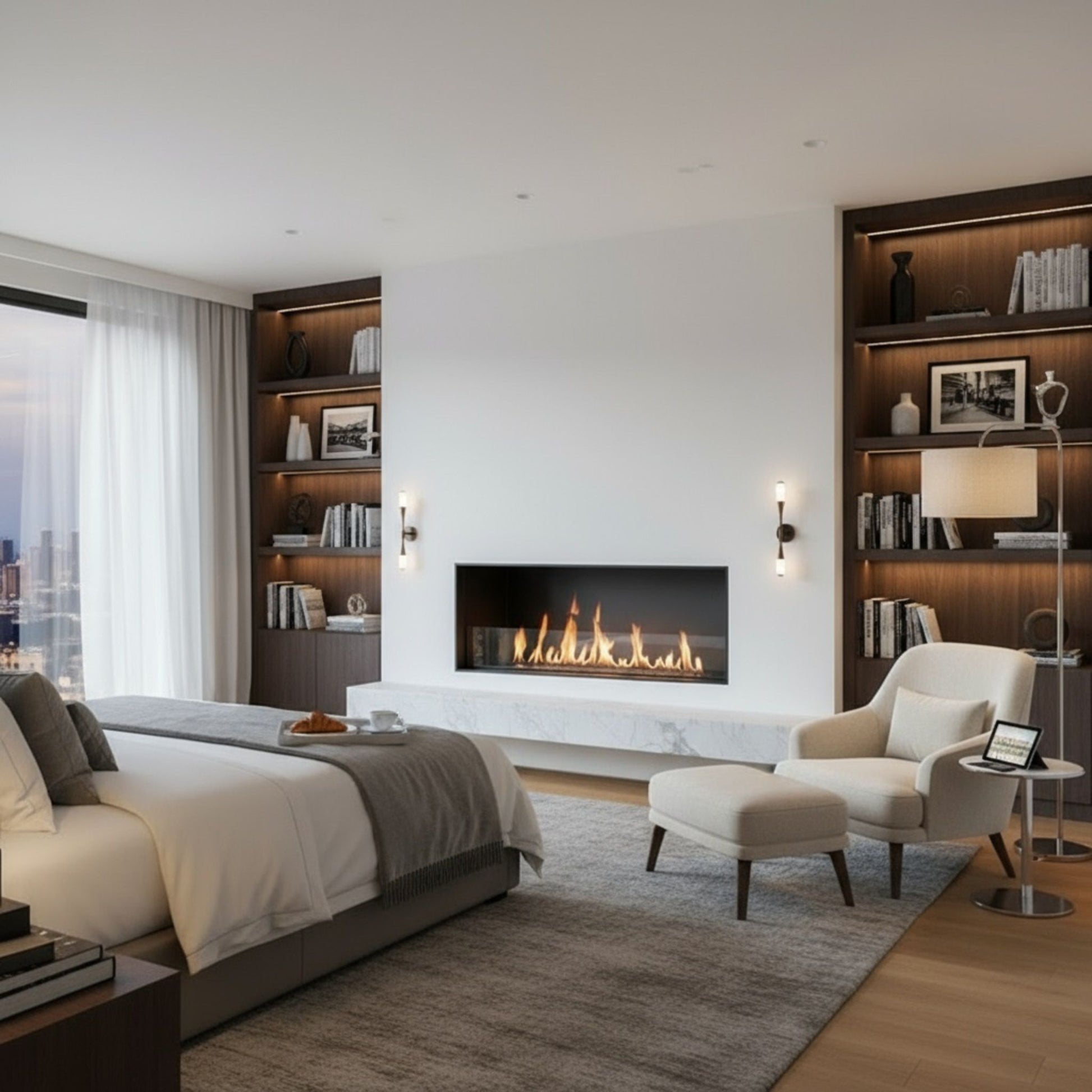 0.8m Front-View Fireplace Insert