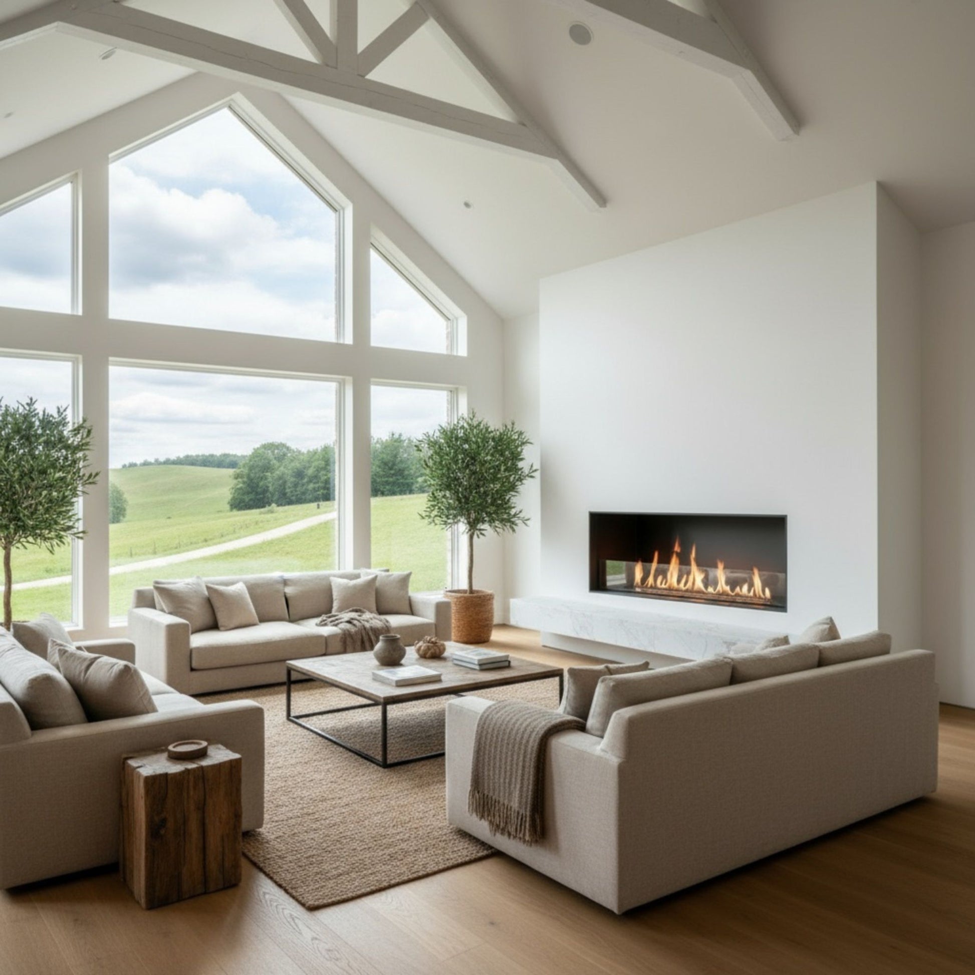 0.8m Front-View Fireplace Insert