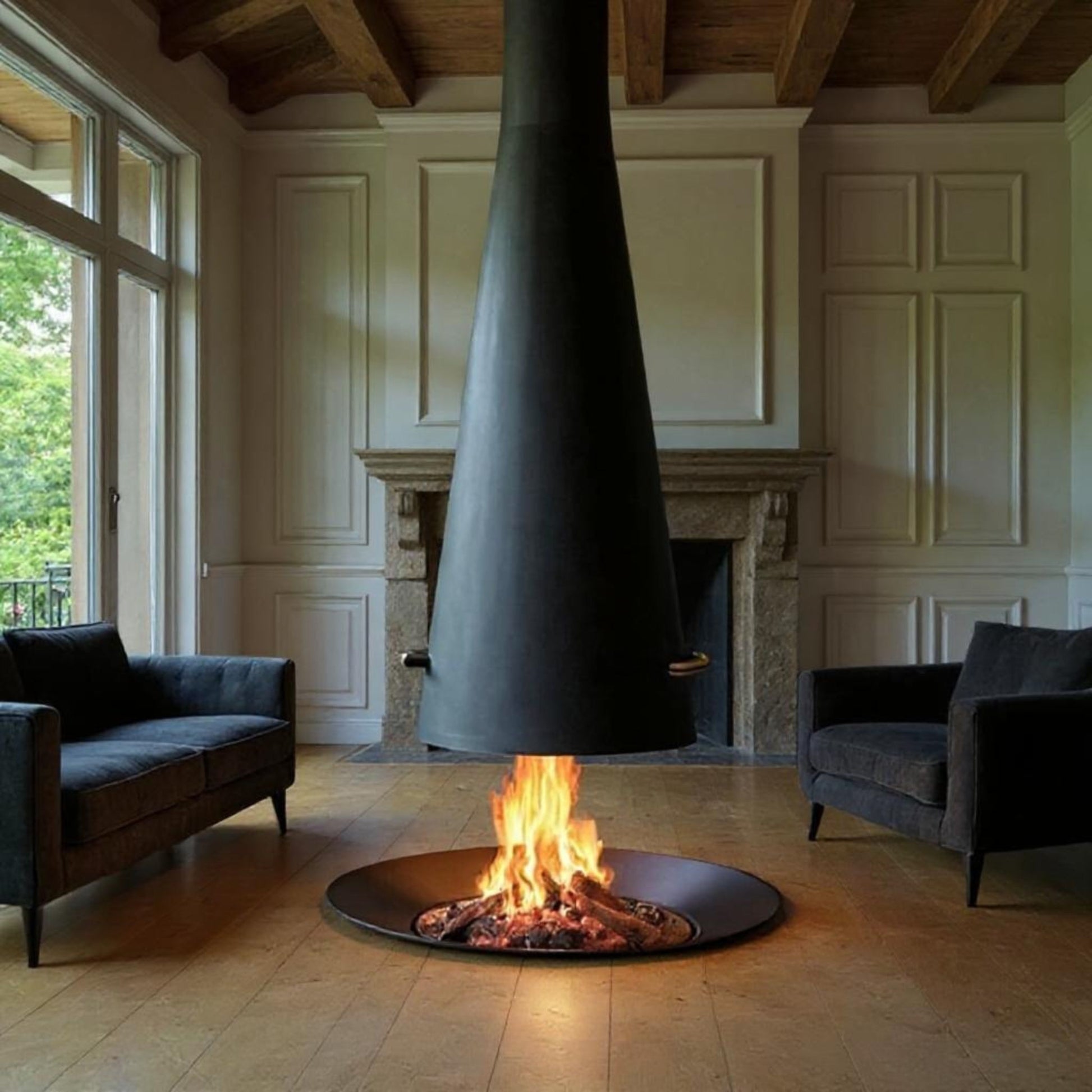 Zali Hanging Fireplace