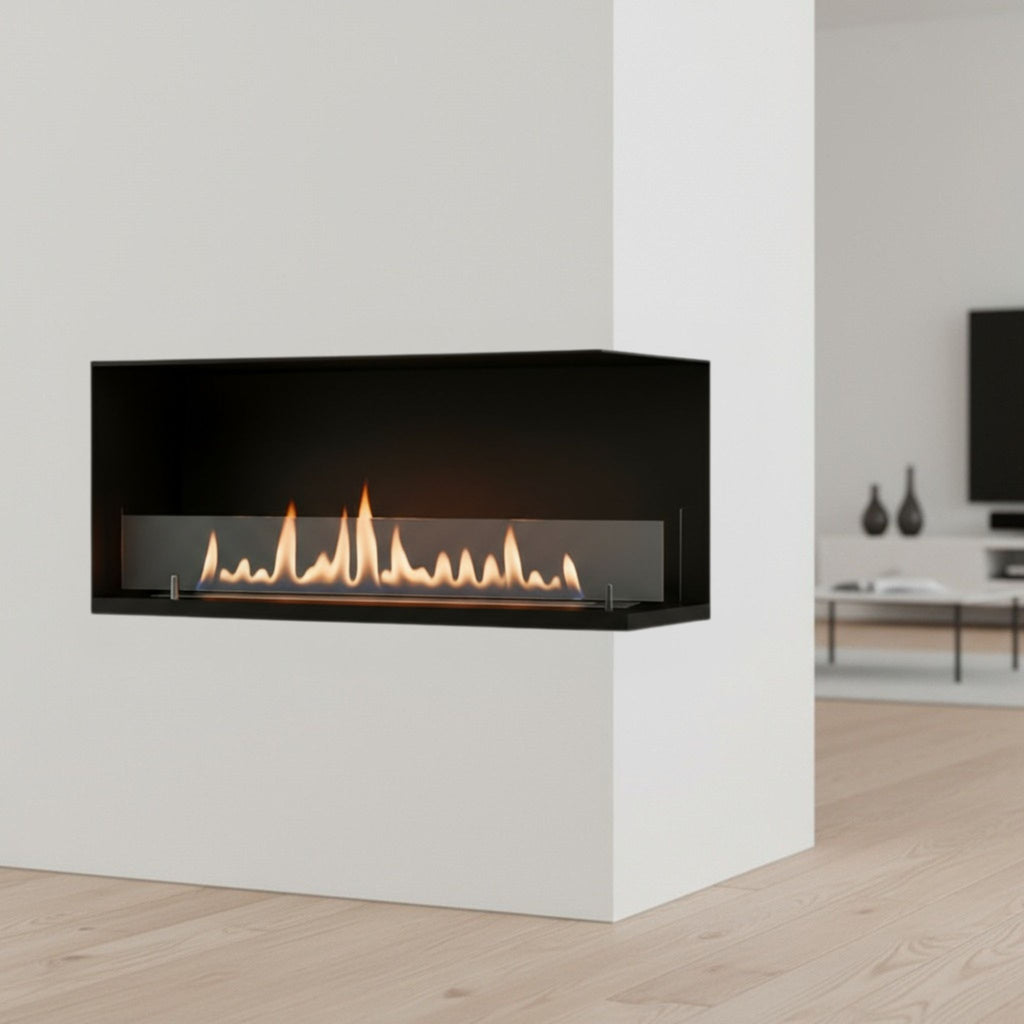 Corner-View Fireplace Insert
