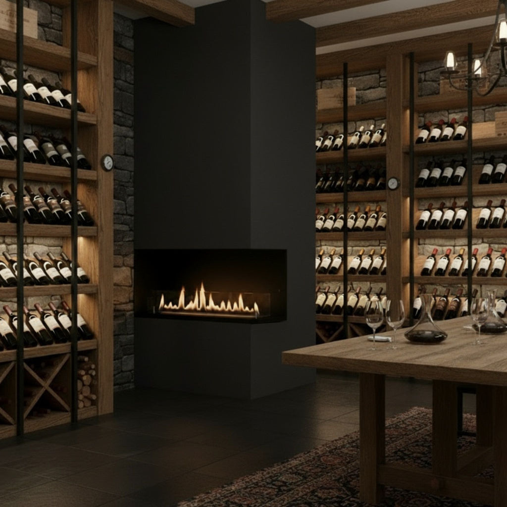 Corner-View Fireplace Insert