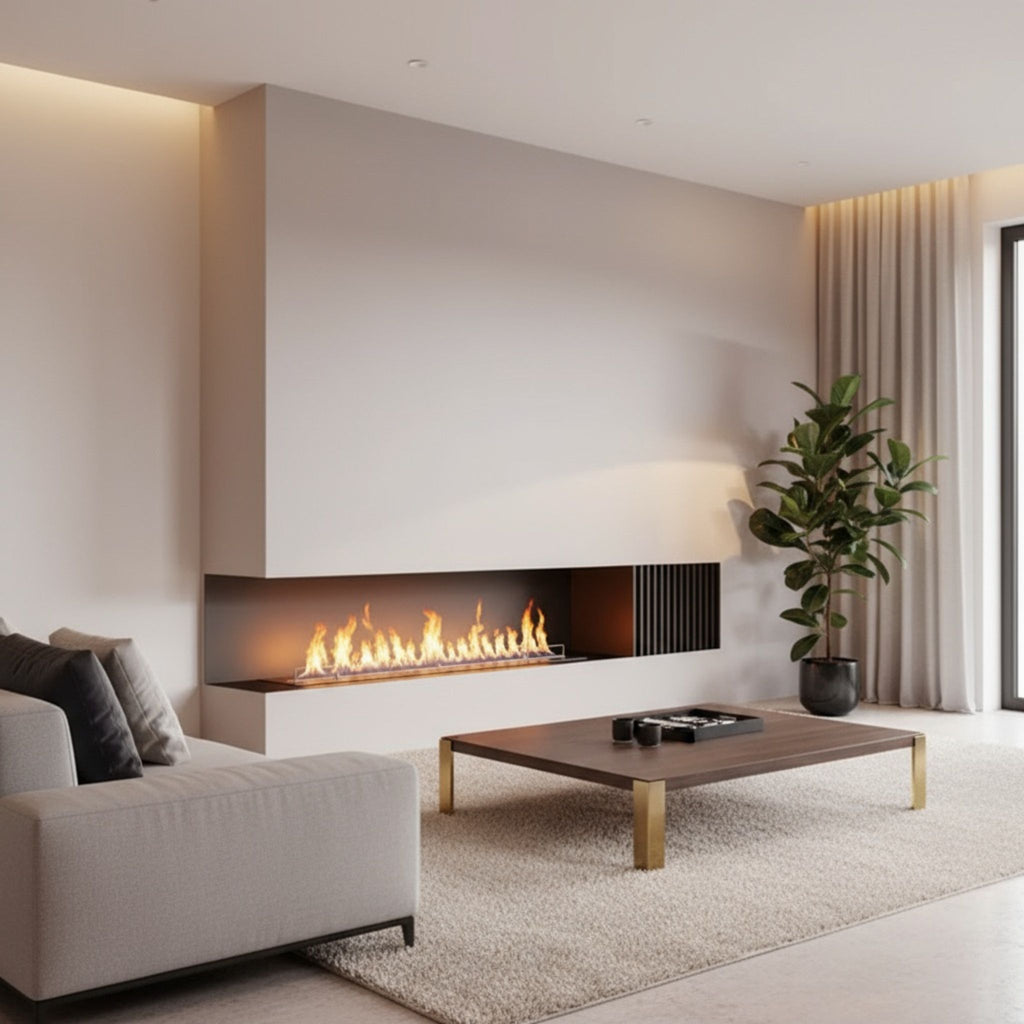 Corner-View Fireplace Insert