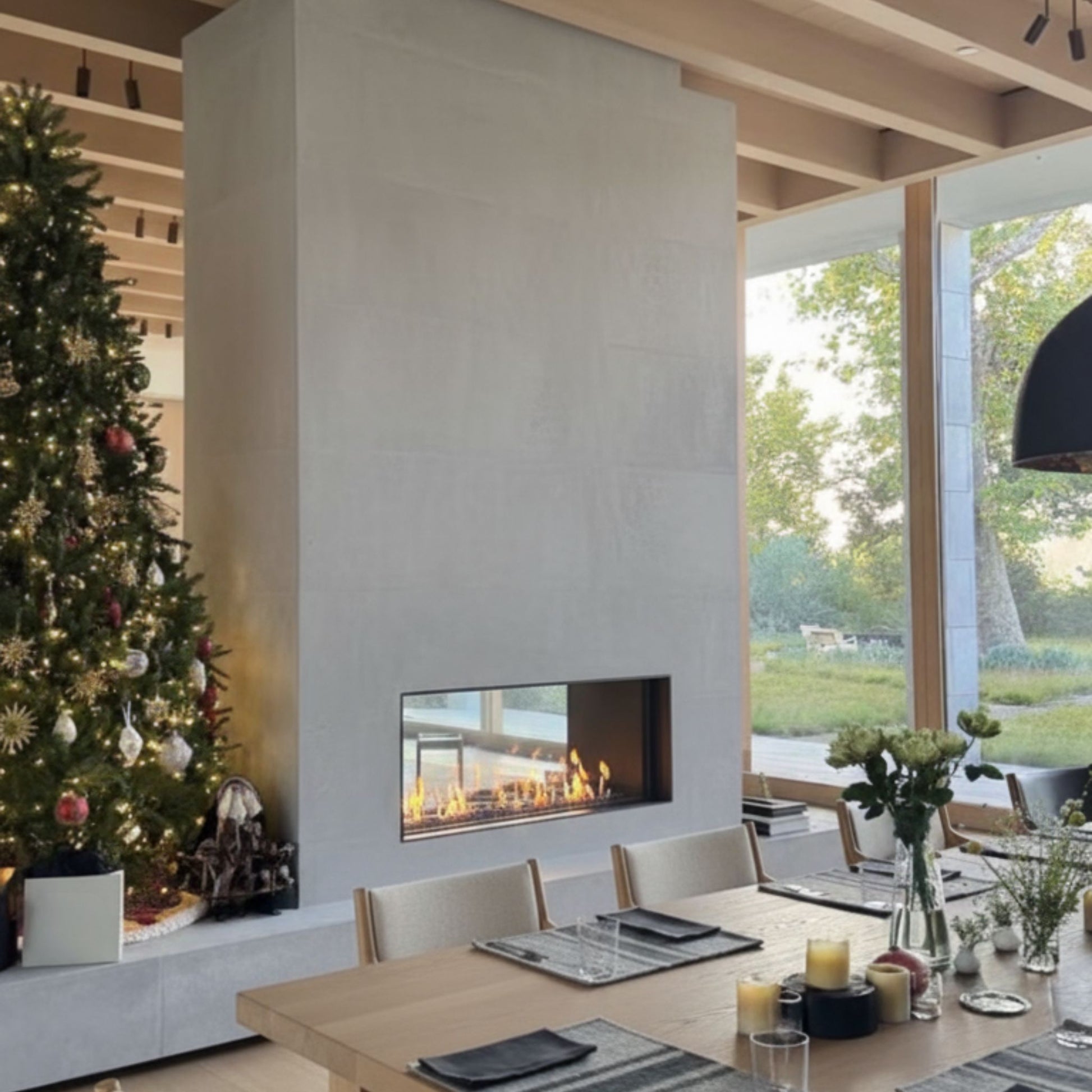 Double-sided Tunnel-View Fireplace Insert