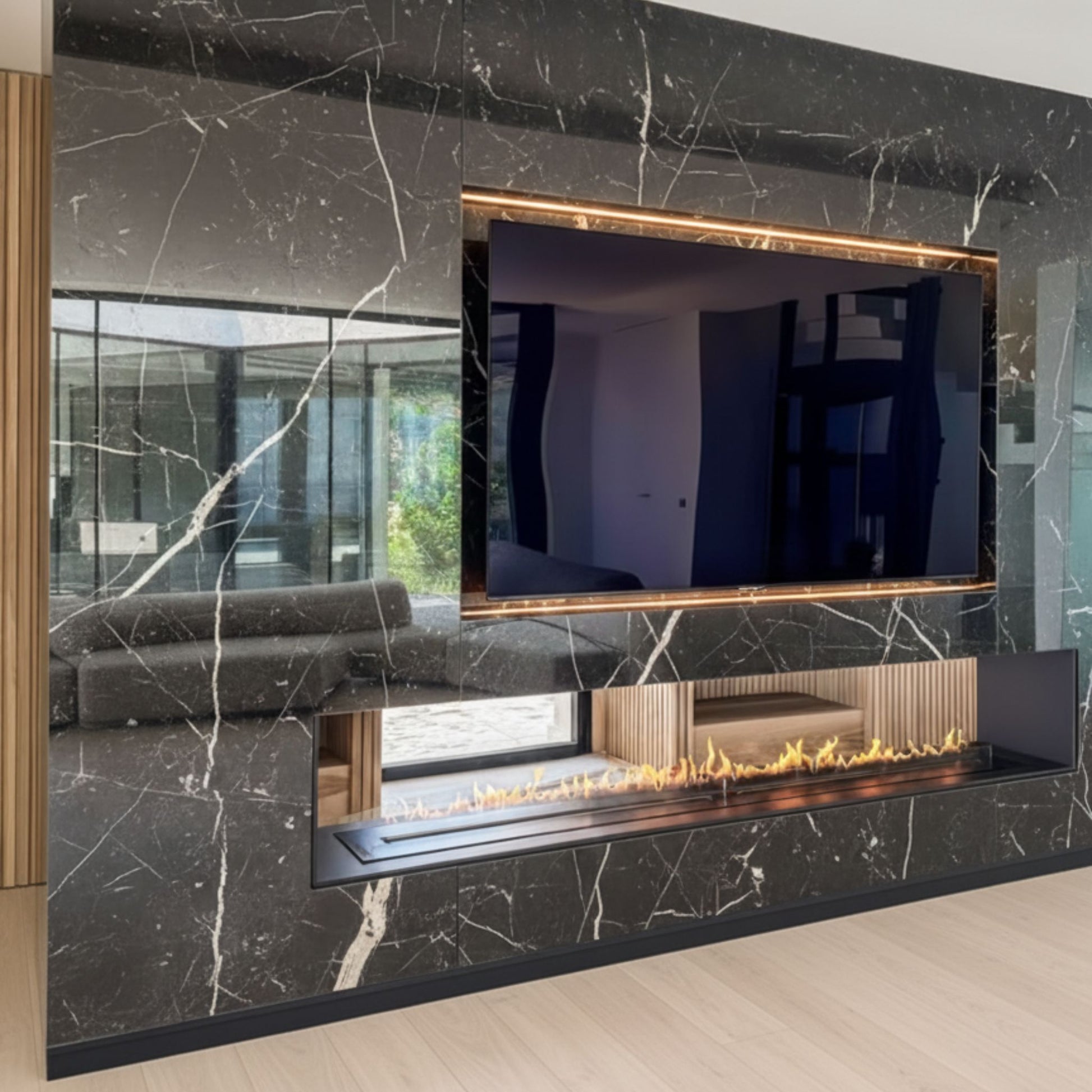 Double-sided Tunnel-View Fireplace Insert