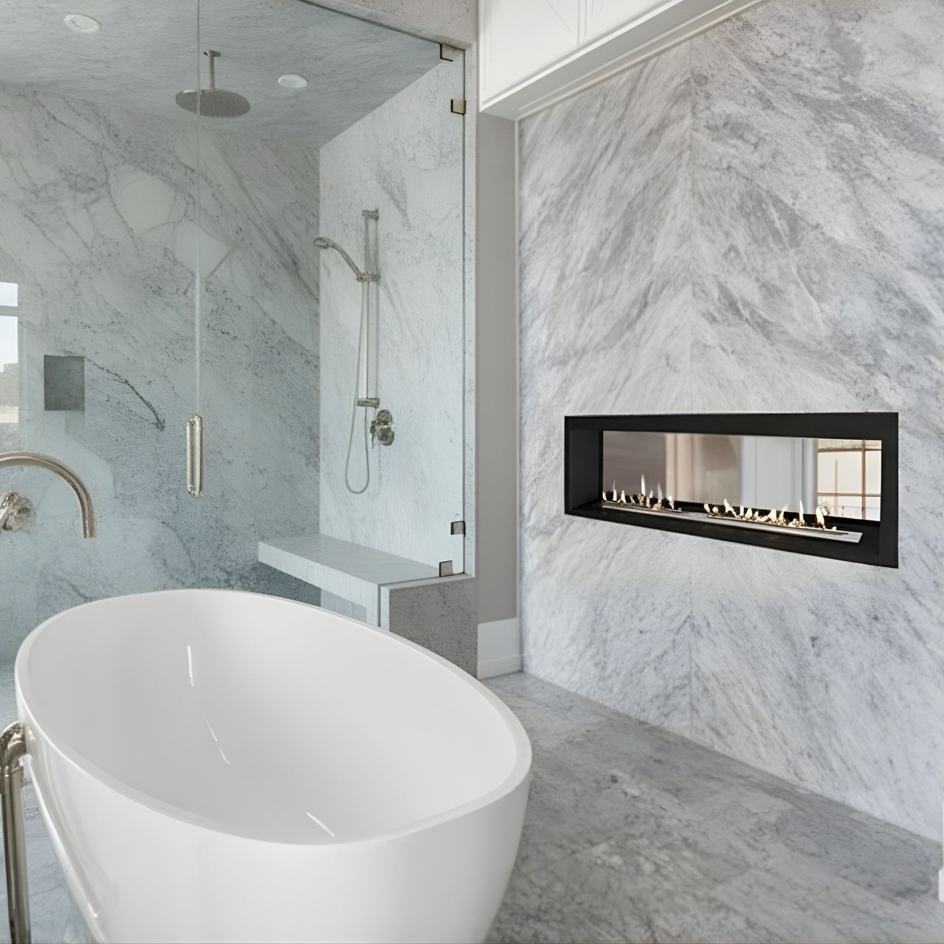 Double-sided Tunnel-View Fireplace Insert