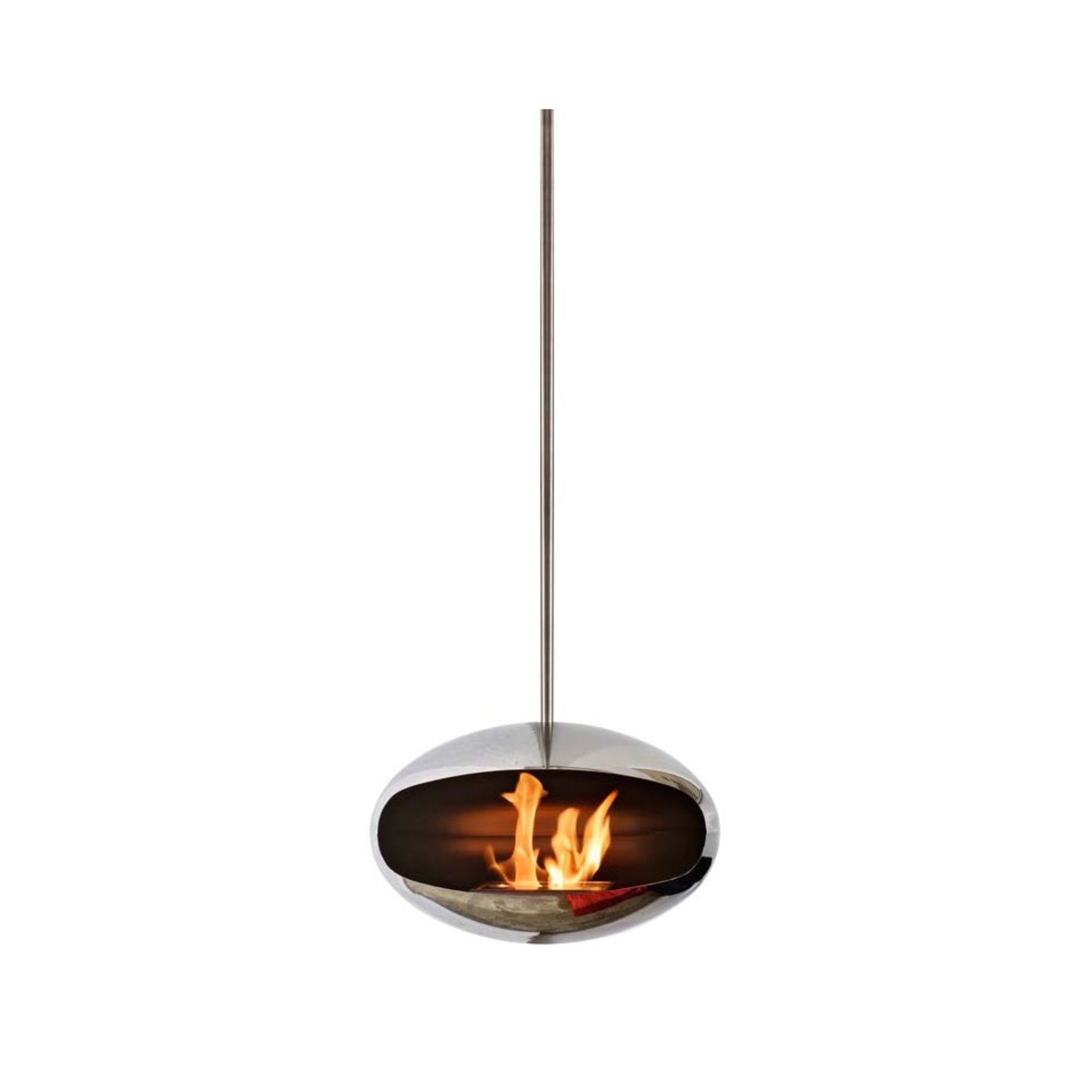 Black Como Hanging Fireplace
