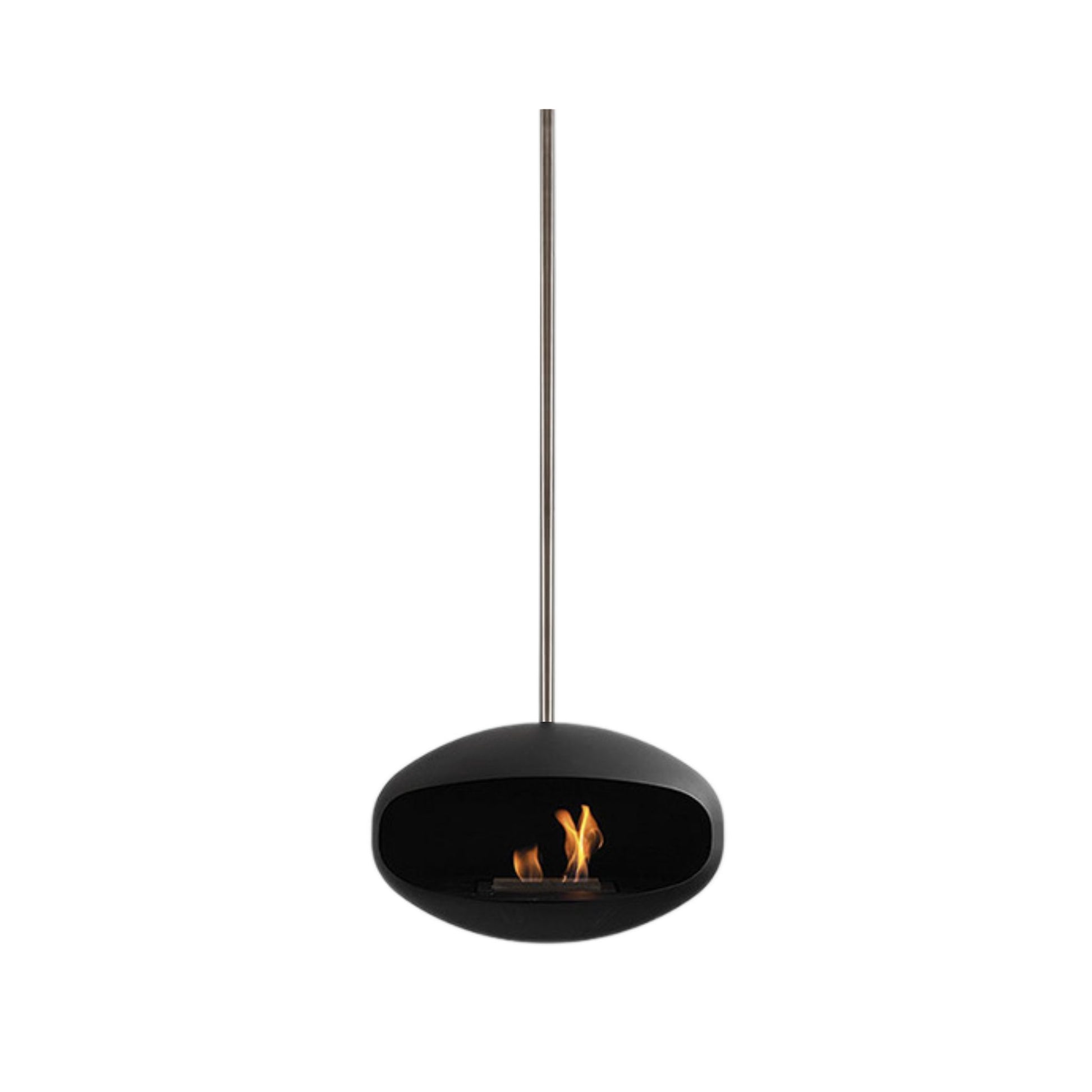 Black Como Hanging Fireplace