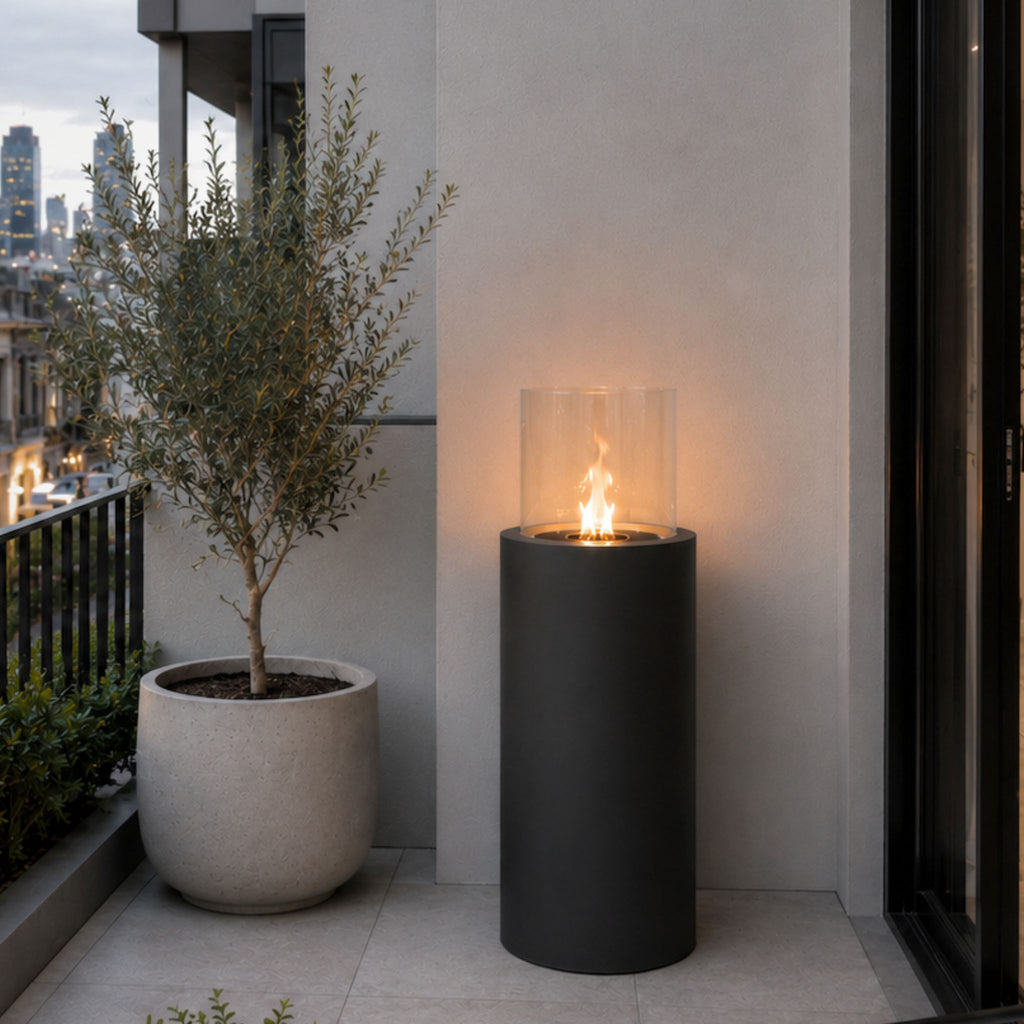 Elba Freestanding Fireplace White