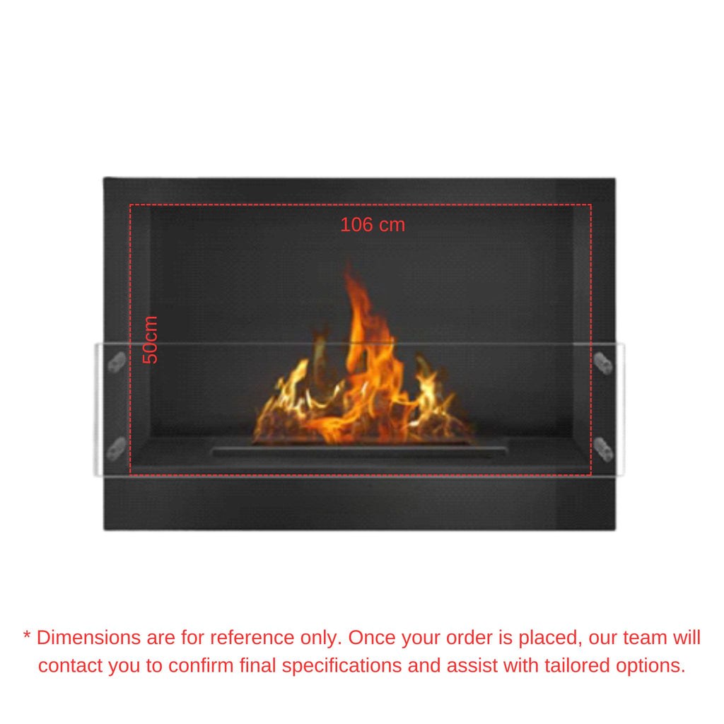 1m Front-View Fireplace Insert