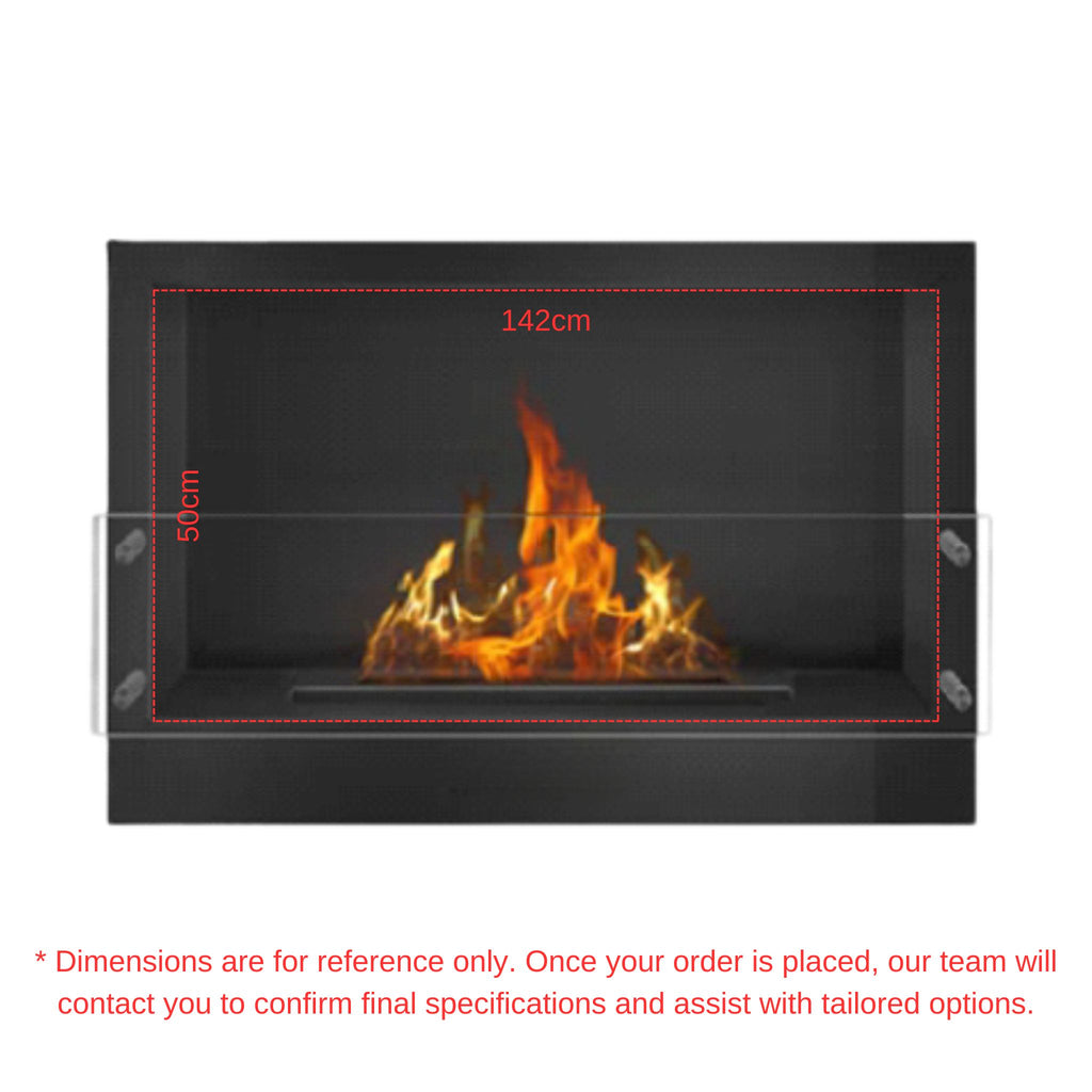 1.4m Front-View Fireplace Insert