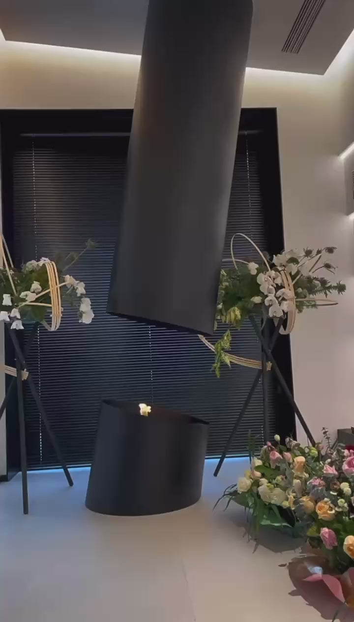Ethanol suspended fireplace